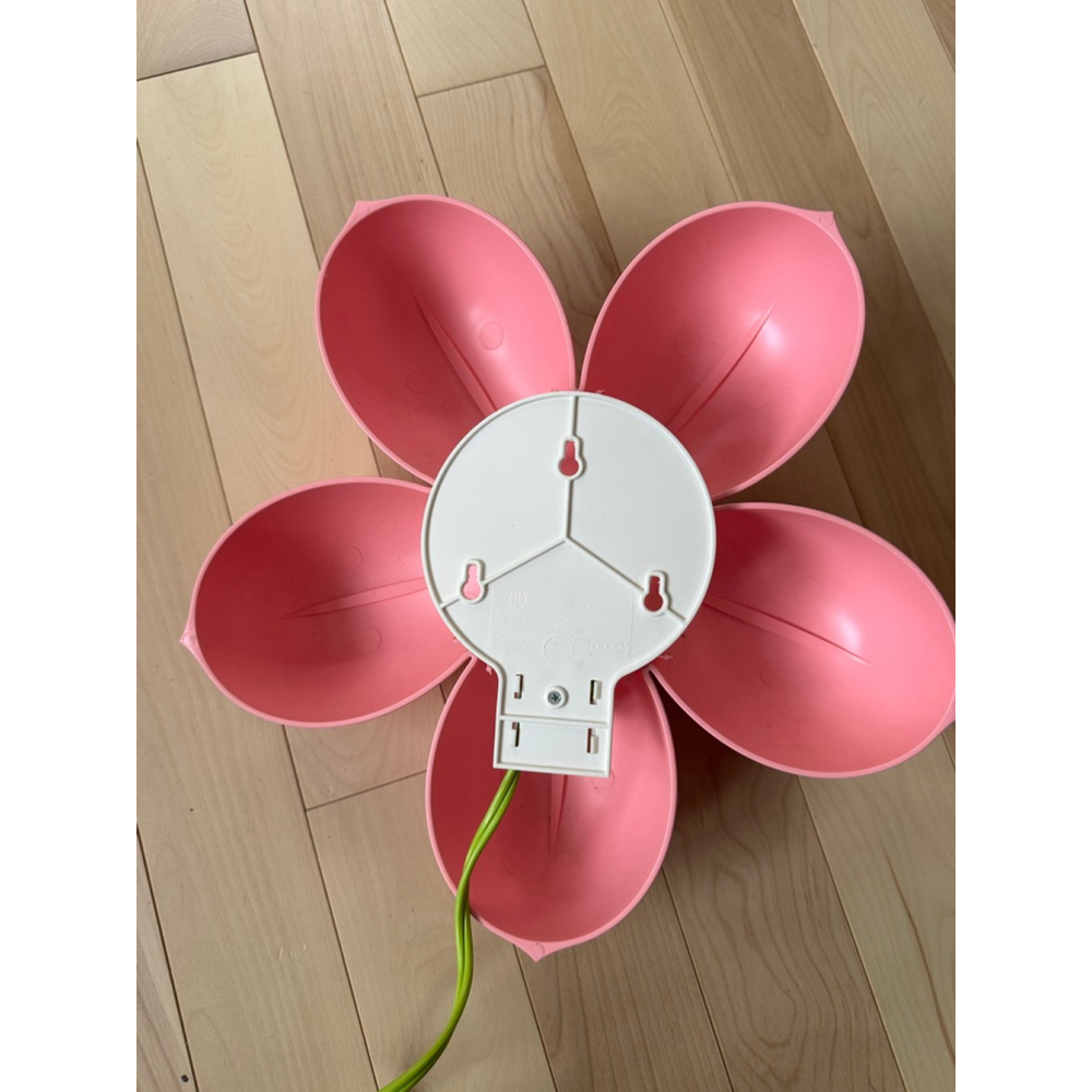 Vintage 90s IKEA Smila Blomma Flower Lamp Pink E14 Kids Room Decor - Picture 6 of 7